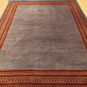 Baby Elephant Blue Knotted Wool Carpet – 8FT X 10FT | 240CM X 300CM