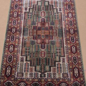 Purple Family Dessig Knotted Wool Carpet - 6FT X 9FT | 180CM X 270CM